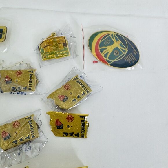 29 Indiana Lions Club International Pin Lot 1990’s MD-25 Franklin TWP - Picture 7 of 8